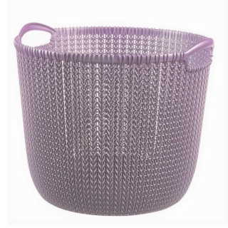 Koszyk okrągły Knit - 30 litrów - jasny fiolet