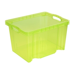 Pojemnik do przechowywania - Multi-Box - rozmiar M - zielony transparentny
