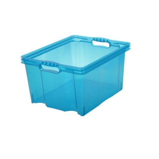 Pojemnik do przechowywania - Multi-Box - rozmiar XL - niebieski transparentny