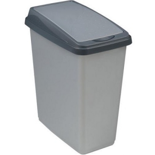 Pojemnik na śmieci 'Slim-Bin' - 20 litrów - jasnoszary