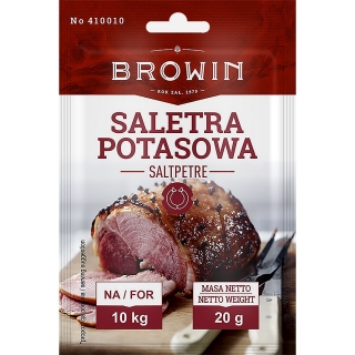 Saletra potasowa - do peklowania wieprzowiny, wołowiny i cielęciny - 20 g