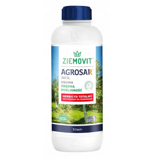 Agrosar 360 SL - zwalcza wszelkie zbędne rośliny - Ziemovit - 1 l