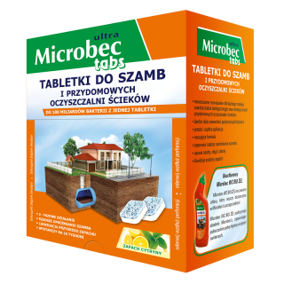 Bros - Microbec Ultra - Preparat do szamb - DUŻA paczka - 20 tabletek