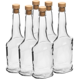 Butelka Awangarda - biała - 500 ml - 6 szt.
