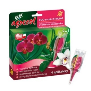 Duo Orchid - regenerator + odżywka - wzmacnia i przedłuża kwitnienie storczyków - Agrecol - 4 x 40 ml