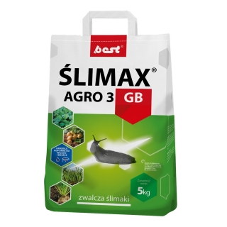 Ślimax AGRO 3 GB - zwalcza ślimaki - odporny na wilgoć i deszcz - Best - 5 kg