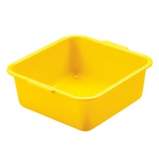 Miska kwadratowa - 30 x 30 cm - żółta