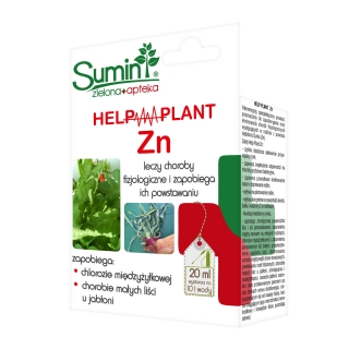 Help Plant Zn - na chlorozę międzyżyłkową i chorobę małych liści jabłoni - Sumin - 20 ml