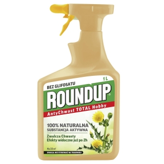Roundup - AntyChwast - TOTAL RTU - naturalny Roundup bez glifosatu! - gotowy do użycia 1 l