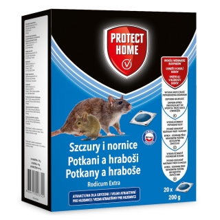 Rodicum Extra - środek w saszetkach do zwalczania nornic i szczurów - Protect Home - 20 szt.