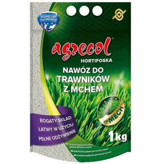 Hortifoska do trawników z mchem - łatwy w użyciu i skuteczny nawóz - Agrecol - 1 kg