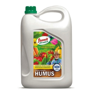 Nawóz organiczno-mineralny z humusem - uniwersalny - Pro Natura - Florovit - 5 litrów