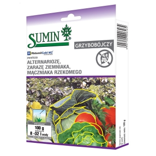 Ridomil Gold MZ Pepite 67,8 WG - na choroby grzybowe winorośli, tytoniu i warzyw - Sumin - 100 g