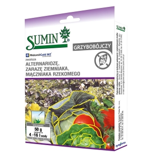 Ridomil Gold MZ Pepite 67,8 WG - na choroby grzybowe winorośli, tytoniu i warzyw - Sumin - 50 g