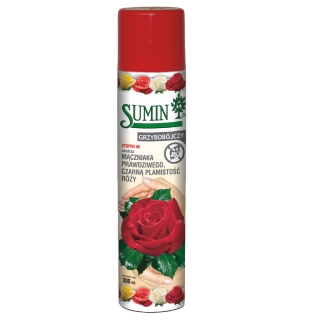 Stoper AE - aerozol grzybobójczy do ochrony róż - na maczniaka prawdziwego i czarną plamistość - Sumin - 300 ml