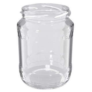 Słoiki zakręcane szklane na miód - fi 82 - 720 ml z zakrętkami - "Pszczoła na czarnym tle" - 8 szt.