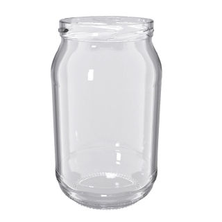 Słoiki zakręcane szklane na przetwory - fi 82 - 900 ml z zakrętkami w groszki - 120 szt.