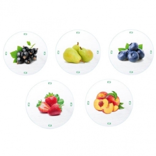 Słoiki zakręcane szklane na przetwory z owoców - fi 82 - 900 ml z zakrętkami owoce na białym tle - 120 szt.