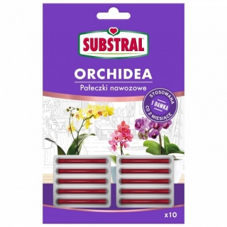 Pałeczki do orchidei - wzbogacone żelazem i witaminami - Substral - 10 sztuk