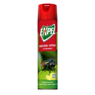 Spray na owady latające - zapach cytryny - EXPEL - 300 ml