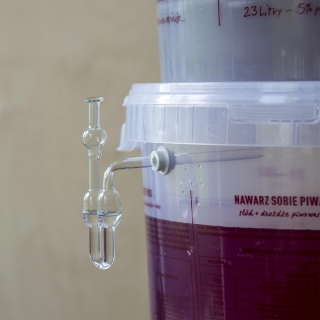 Rurka fermentacyjna kątowa - szklana