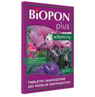 Tabletki z nawozem do roślin kwitnących - Biopon - 20 szt.