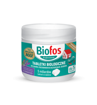 Tabletki biologiczne do szamb i przydomowych oczyszczalni ścieków - słoik - Biofos - 12 szt.