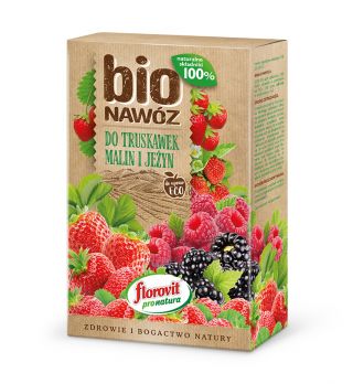BIO Nawóz do truskawek, malin i jeżyn - do upraw ekologicznych - Florovit - 700 g