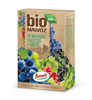 BIO Nawóz do winorośli, porzeczek i agrestu - do upraw ekologicznych - Florovit - 700 g