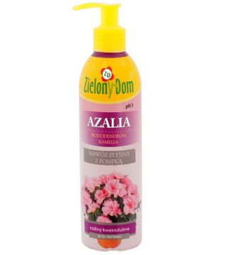 Nawóz do roślin kwaśnolubnych - azalii, rododendronów, kamelii - w butelce z pompką - Zielony Dom - 300 ml