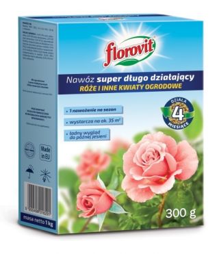 Nawóz super długo działający - róże i inne kwiaty ogrodowe - Florovit - 300 g