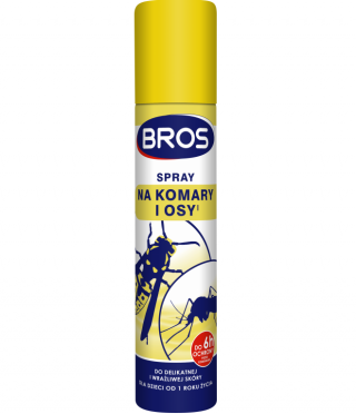 Spray odstraszający komary i osy dla dzieci i osób o delikatnej skórze - BROS - 90 ml