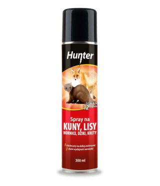 Spray na kuny, lisy, łasice, krety, nornice - Hunter - 300 ml