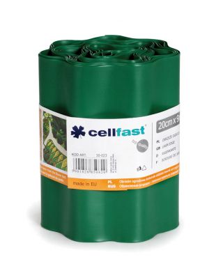 Ciemnozielone obrzeże trawnikowe - 20 cm, 9 m - Cellfast