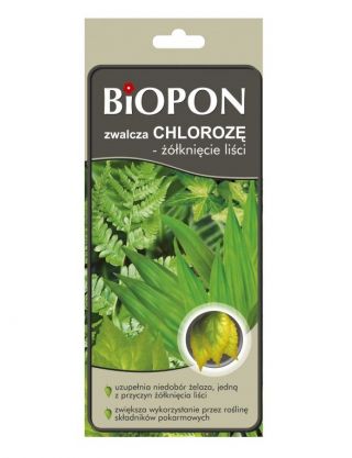 Nawóz na chlorozę - przeciw żółknięciu liści - Biopon - 20 g