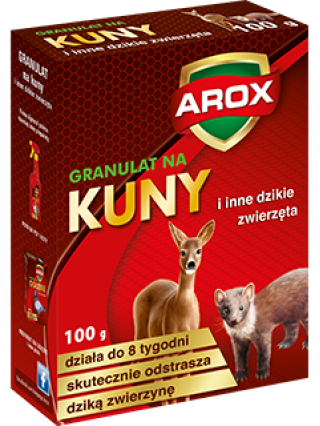 Preparat odstraszający kuny, sarny i inne dzikie zwierzęta - Arox - 100 g