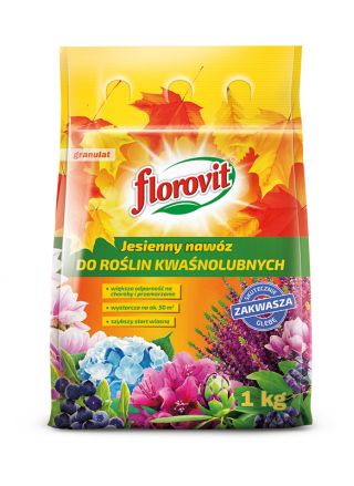 Nawóz jesienny do roślin kwaśnolubnych - szybszy start roślin wiosną - Florovit - 3 kg