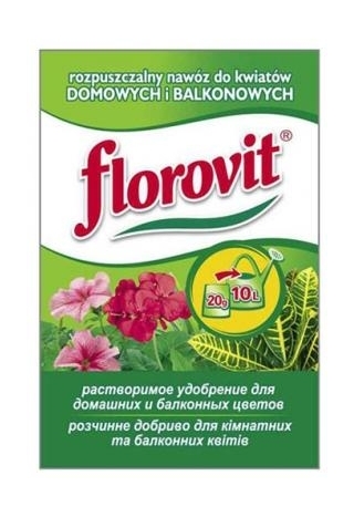 Nawóz rozpuszczalny do kwiatów domowych i balkonowych - Florovit - 20g
