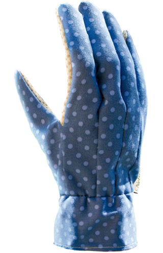 Rękawice ogrodnicze Doris - lawendowoniebieskie z warstwą antypoślizgową