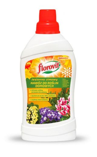 Nawóz jesienno-zimowy do roślin domowych - wspomaga odporność na przesuszenie - Florovit - 1 l