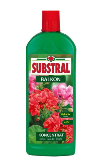 Nawóz do kwiatów balkonowych - wspomaga kwitnienie - do surfinii, peralgonii, petunii, fuksji, begoni - Substral - 1 l