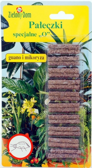 Specjalne pałeczki nawozowe "O" - do roślin osłabionych przez szkodniki - Zielony Dom - 20 sztuk