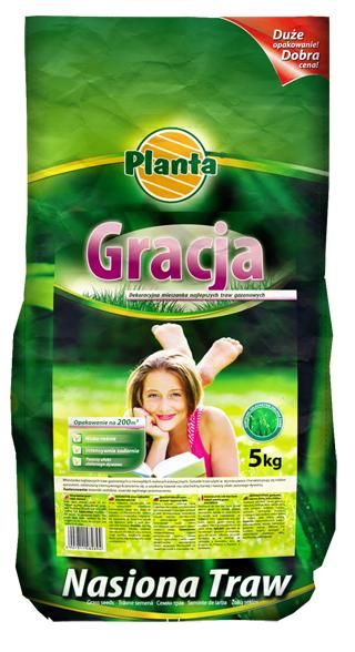 Gracja - mieszanka traw gazonowych o podwyższonych walorach estetycznych - Planta - 5 kg
