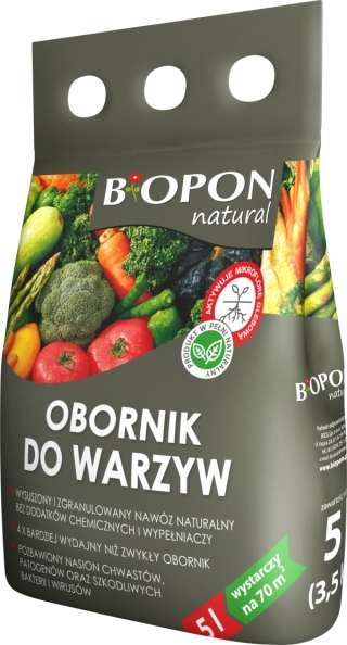 Obornik do warzyw w granulacie - Biopon - 5 litrów
