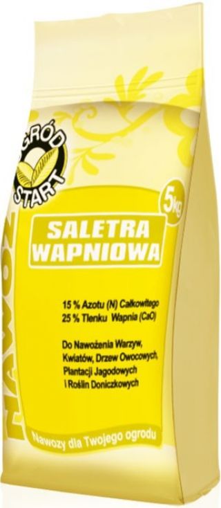 Saletra wapniowa - nawóz azotowo-wapniowy do ogrodu - 5 kg
