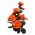 Róża wielkokwiatowa pomarańczowa - sadzonka z bryłą korzeniową