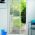 Biała siatka - moskitiera przeciw owadom - z taśmą samoprzylepną - 150 x 180 cm