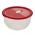 Pojemnik okrągły na żywność - 4 litry - Micro-Clip - czerwony