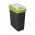 Kosz na śmieci z naciskaną pokrywą - Magne - 25 litrów - zielony