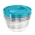 Zestaw 4 okrągłych pojemników na żywność - Fredo "Fresh" - 1,75 litra - świeży niebieski